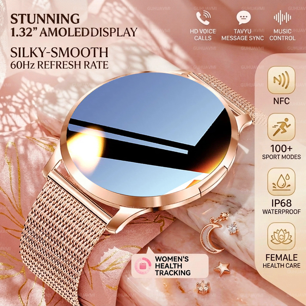 Smartwatch Stylish Watches For Women - Novo Relógio Inteligente Feminino NFC 2026,