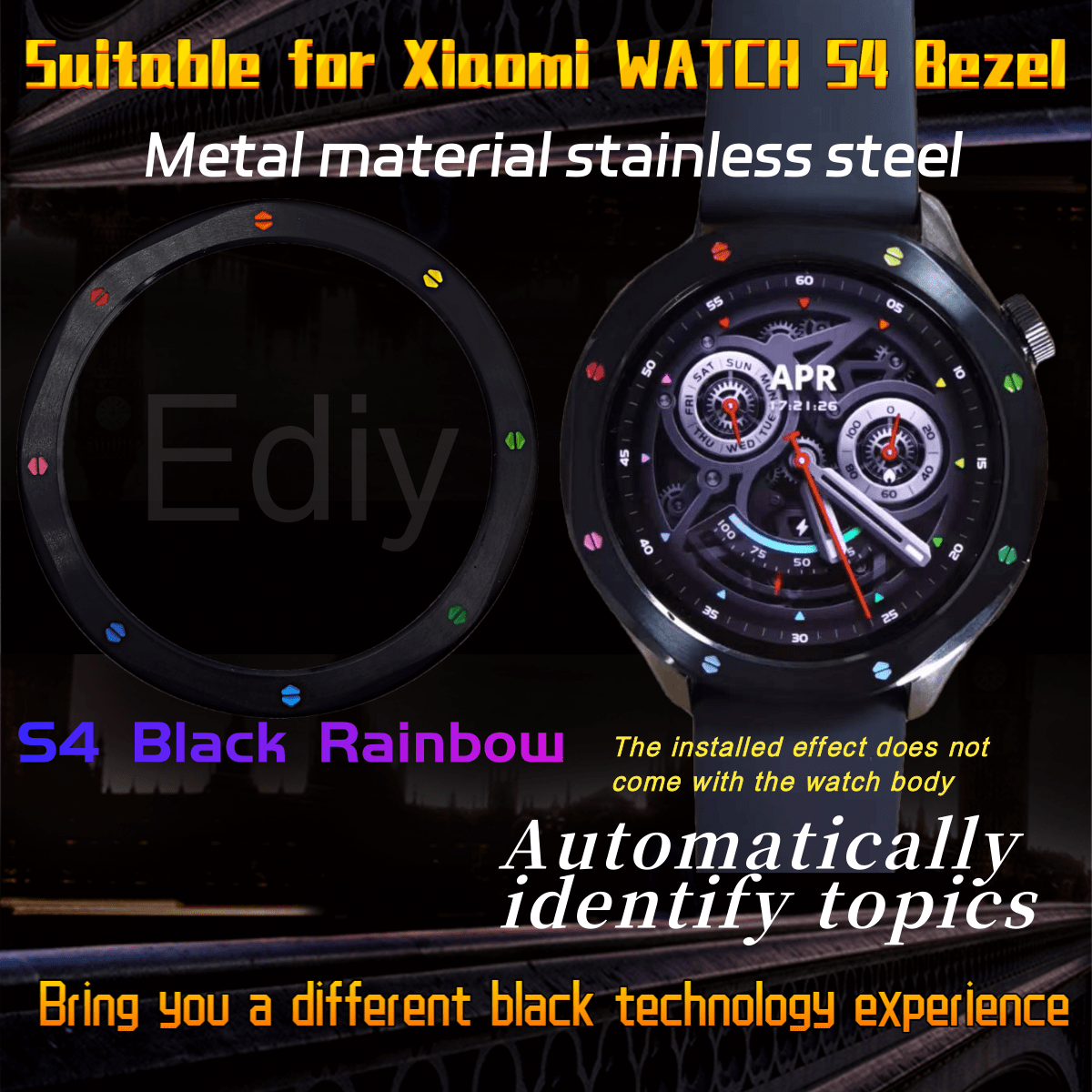 Watch Esim - Anel de Metal para Bezel de