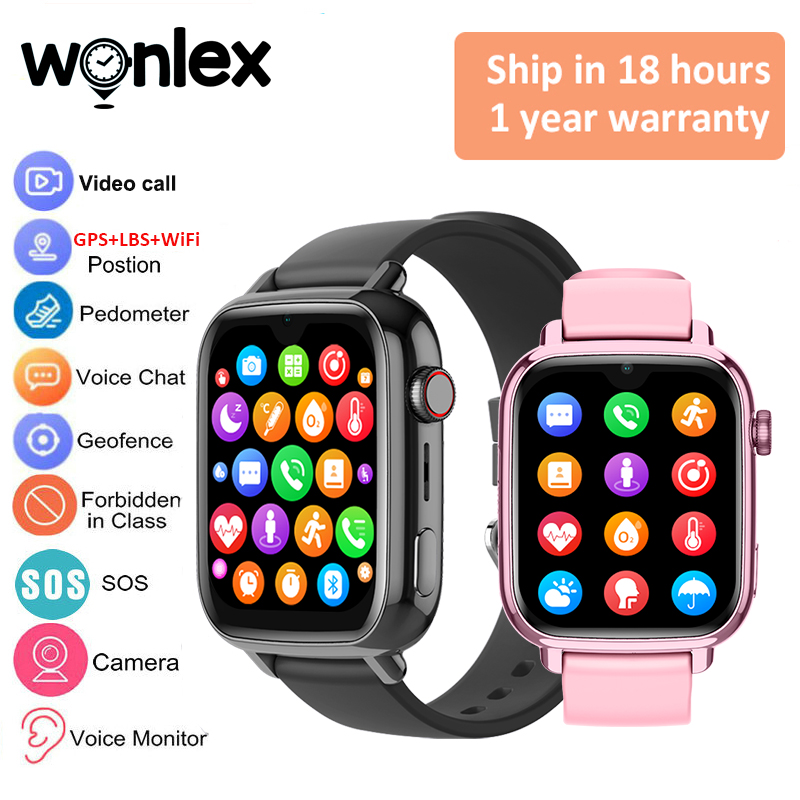 Smartwatch Watches For Boys - Wonlex kt34 relógio inteligente infantil 4g