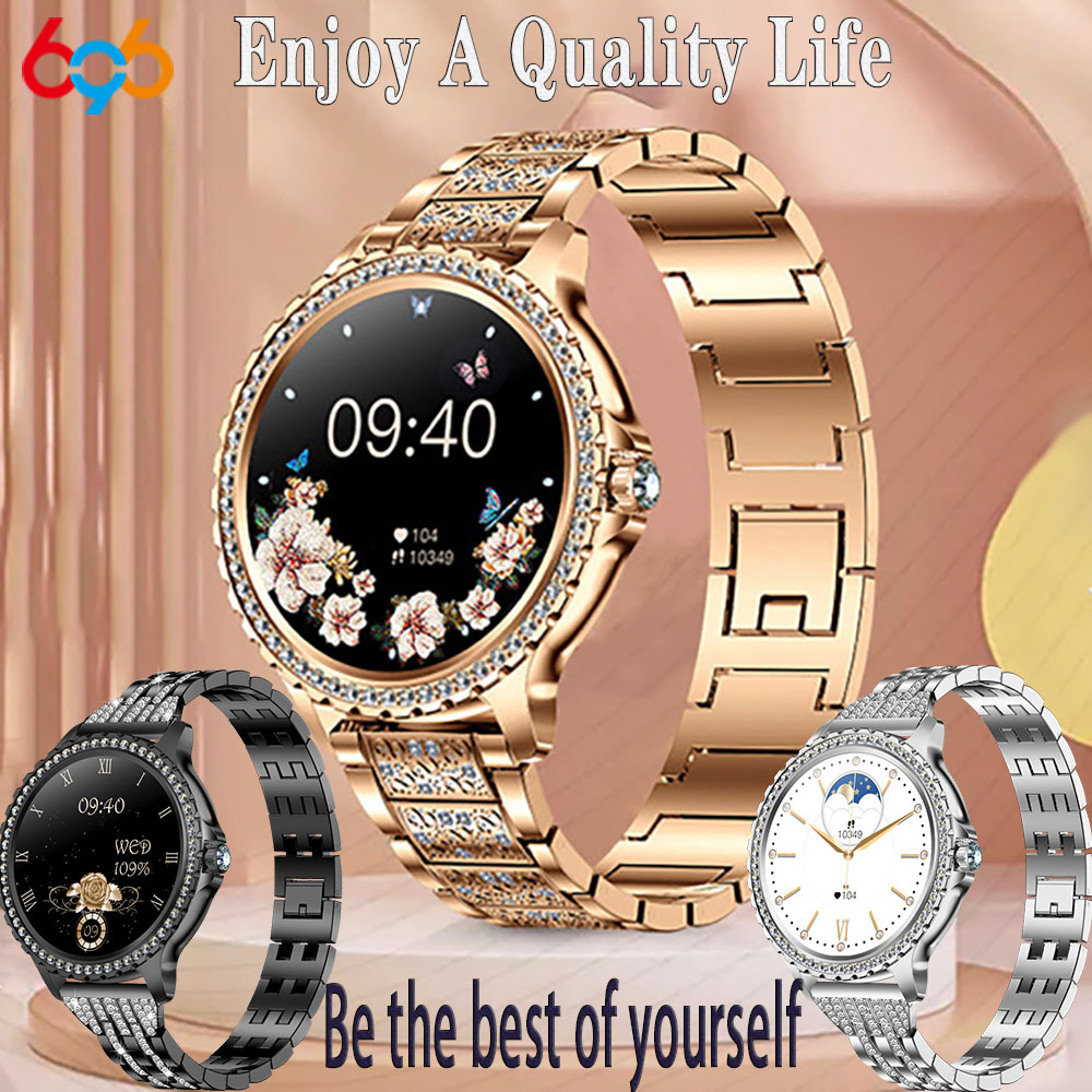 Smartwatch Ladies Watches For Women - 696 nova chamada de dente azul