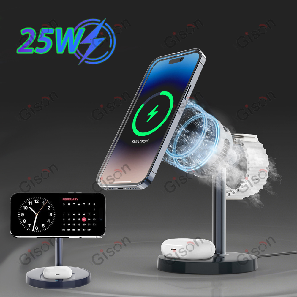 Smartwatch Watches Compatible With Iphone - Carregador Sem Fio Magnético 3 em