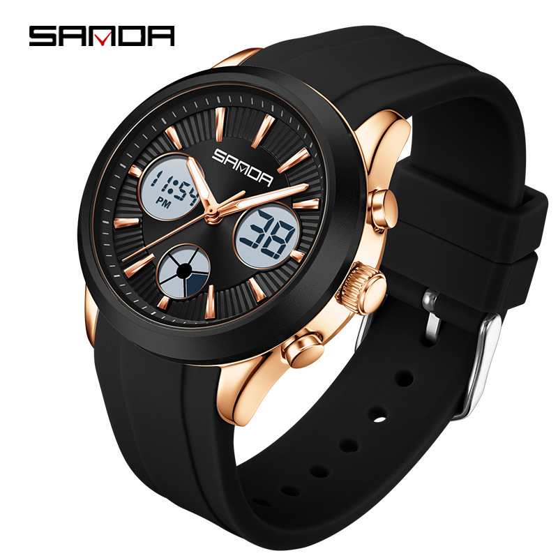 Smartwatch Sports Watches For Women - Relógio eletrônico SANDA luminoso, multifuncional, esportivo,