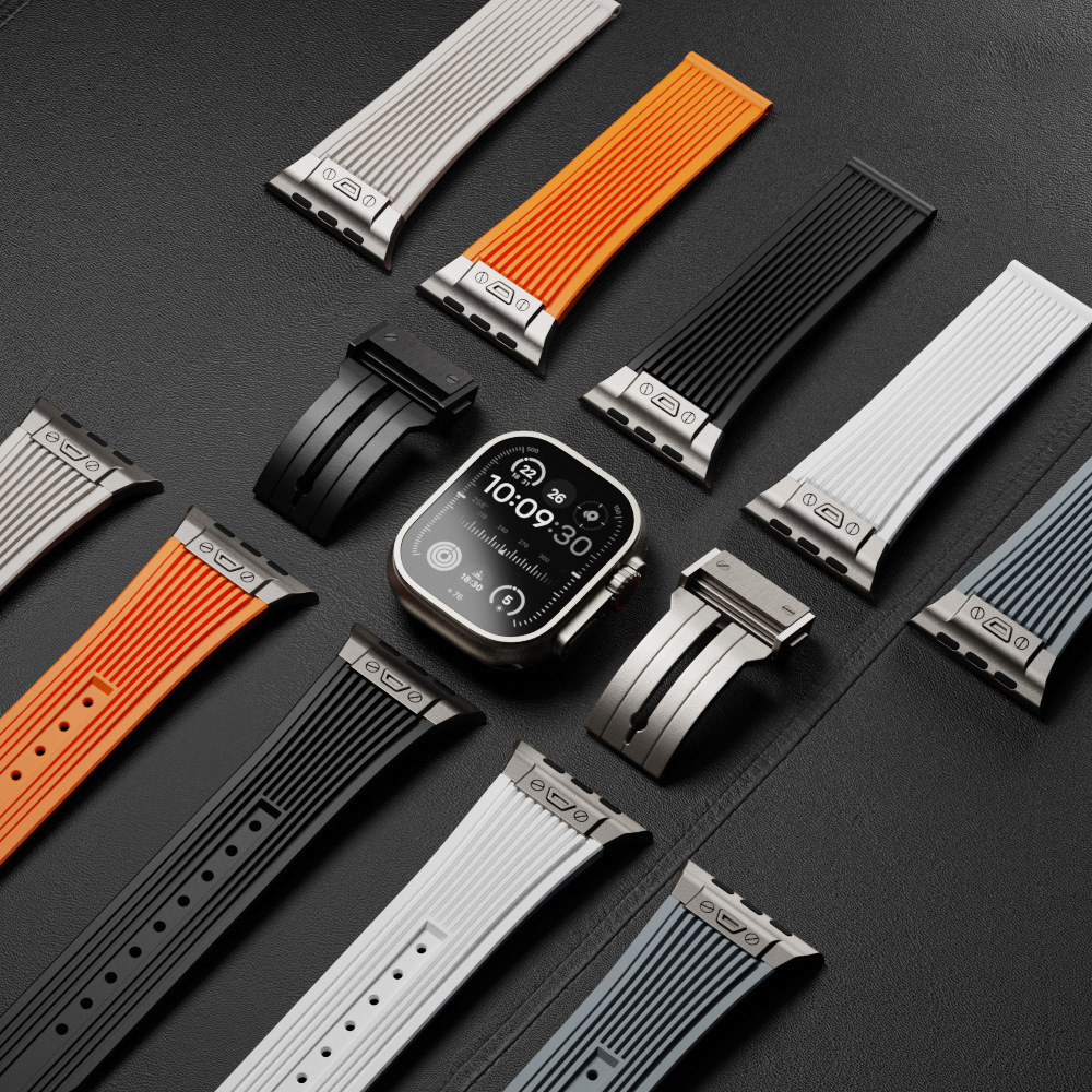Smartwatch Slim Watches For Men - Pulseira de Silicone para Apple Watch