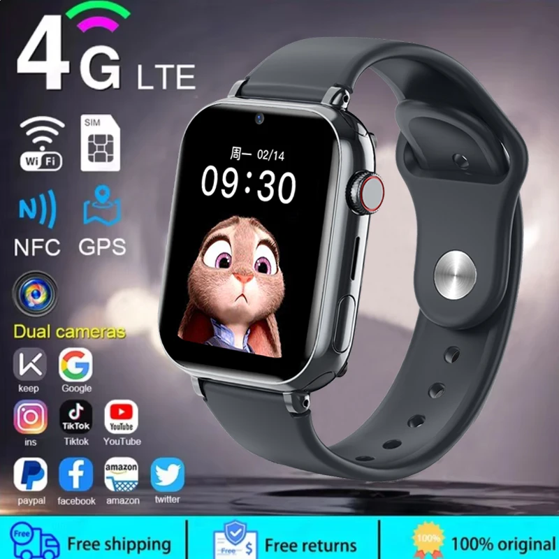 Smartwatch Watches For Boys - 2025 relógio inteligente crianças lbs localização