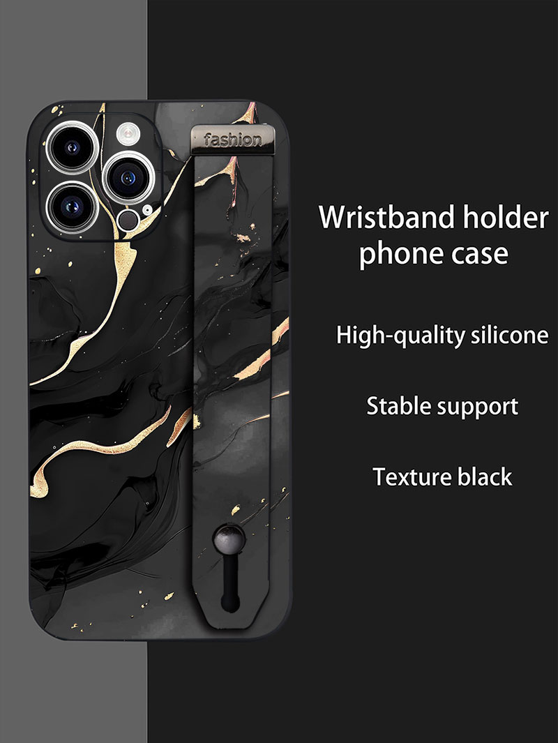 Samsung Galaxy Strap - Luxo líquido silicone padrão de mármore