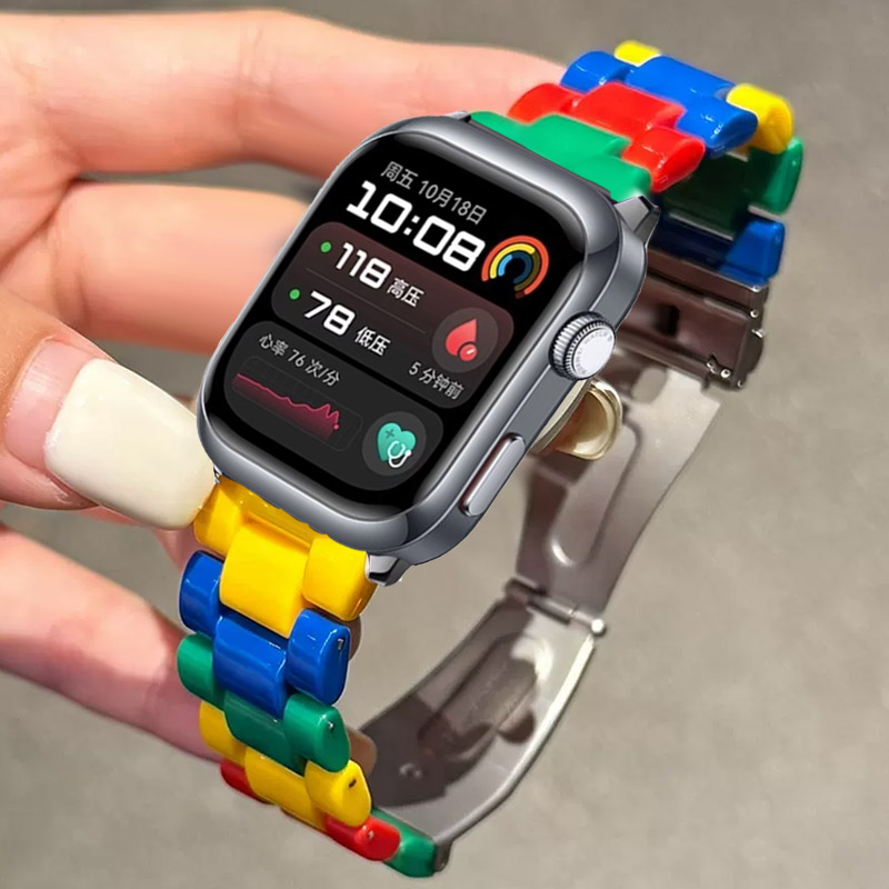 Pulseira de resina em cores vi - Smartwatch Stylish Watches For Women avaliação e preço