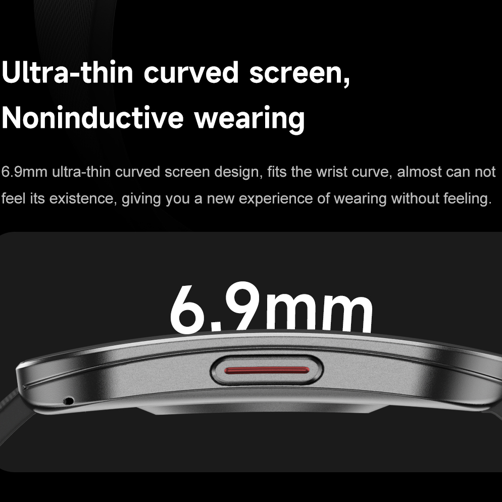 Amoled ultra-fino curvo à prov - Smartwatch Sports Watches For Women avaliação e preço