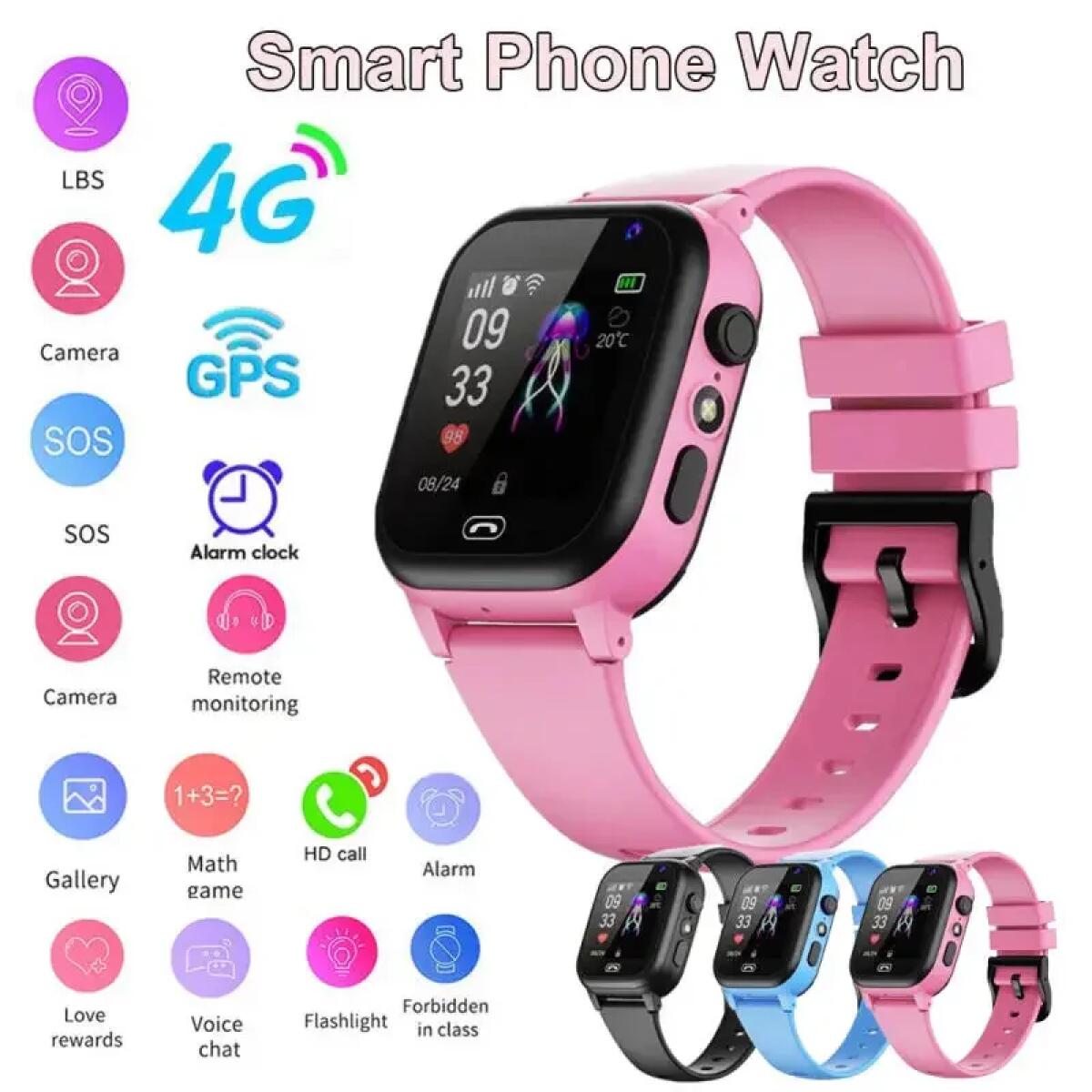 Crianças relógio inteligente 4 - Smartwatch Watches For Boys avaliação e preço