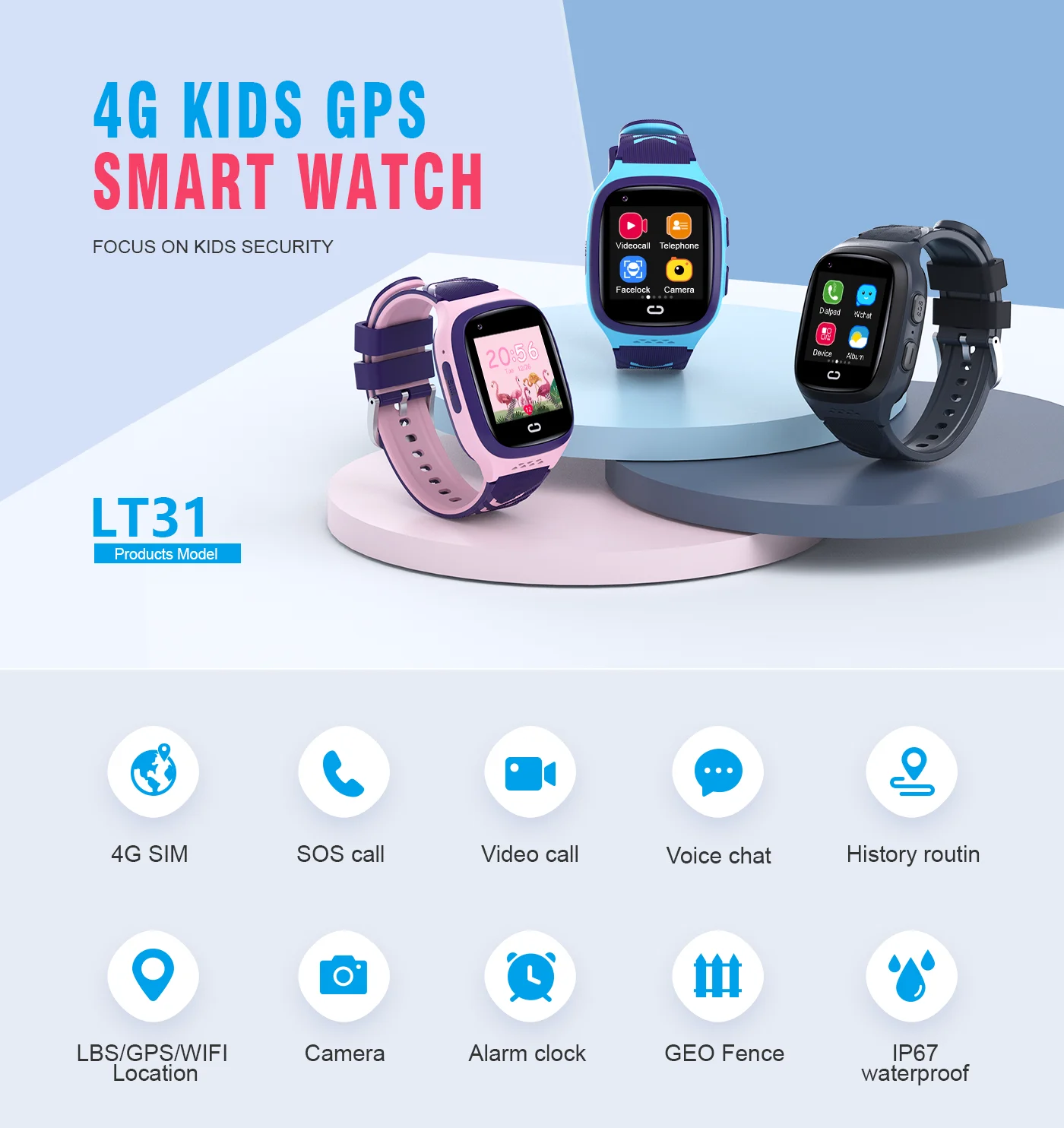 4g crianças smartwatch sos à p - Smartwatch Watches For Boys avaliação e preço