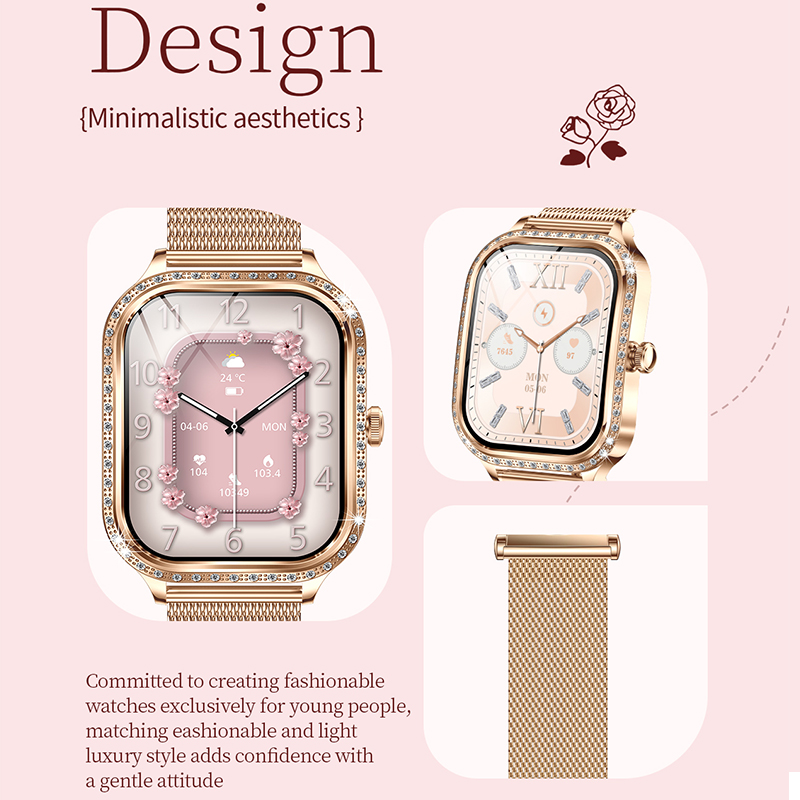 Novo relógio inteligente femin - Smartwatch Ladies Watches For Women avaliação e preço