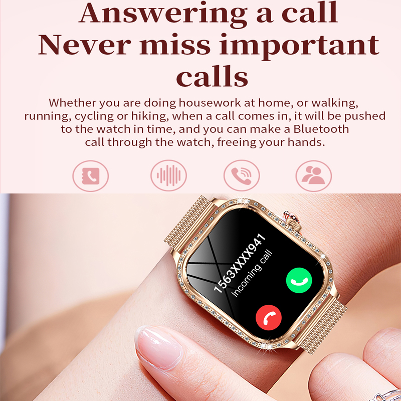Novo relógio inteligente femin - Smartwatch Ladies Watches For Women avaliação e preço