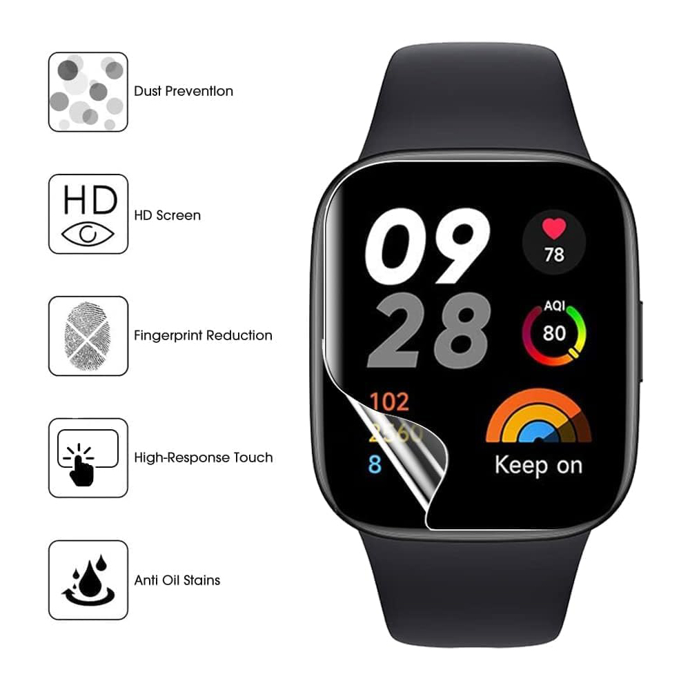 3/6 pçs película protetora de  - Smart Watch Screen Protector avaliação e preço