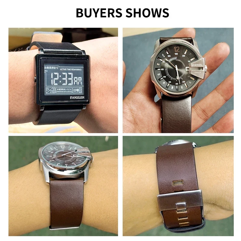 Pulseira de couro genuíno para - Watch Esim avaliação e preço