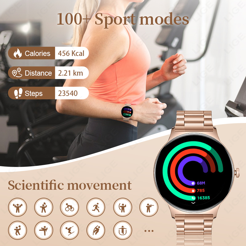 Relógio Inteligente LIGE Novo  - Smartwatch Ladies Watches For Women avaliação e preço