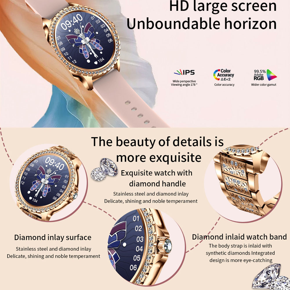 696 nova chamada de dente azul - Smartwatch Ladies Watches For Women avaliação e preço
