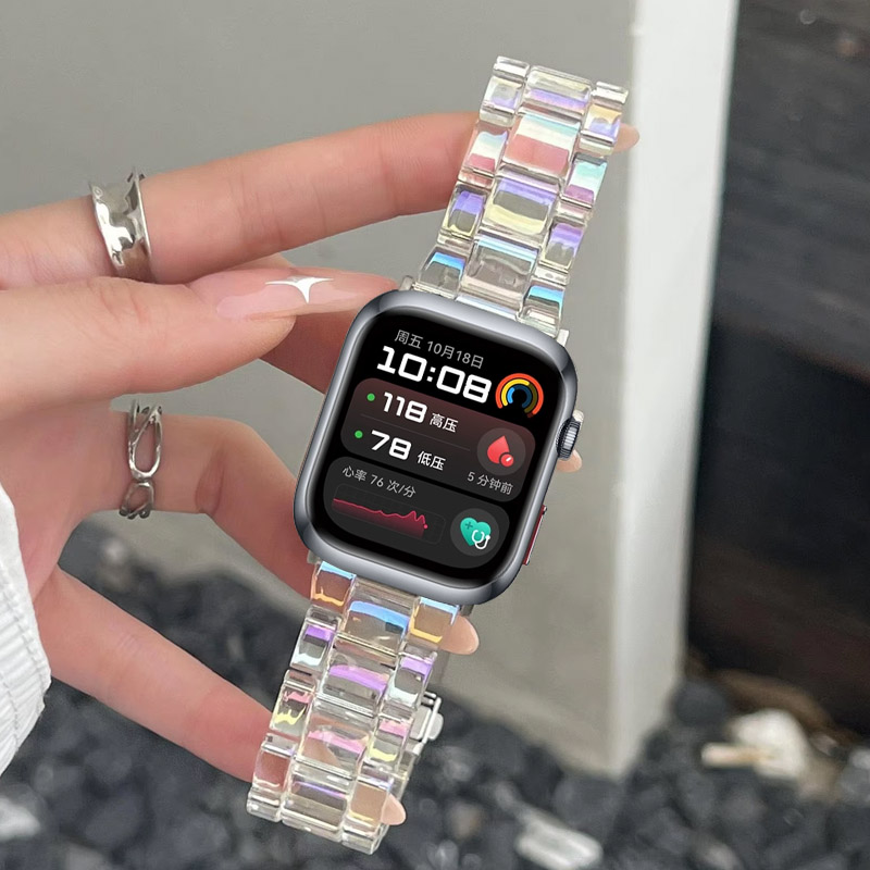 Pulseira de resina em cores vi - Smartwatch Stylish Watches For Women avaliação e preço