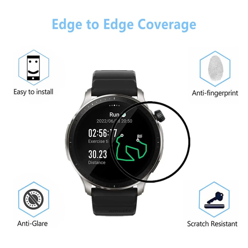 HD Curvo Anti-Scratch Filme pa - Smart Watch Screen Protector avaliação e preço