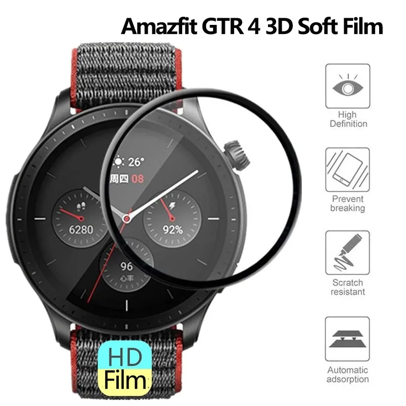HD Curvo Anti-Scratch Filme pa - Smart Watch Screen Protector avaliação e preço