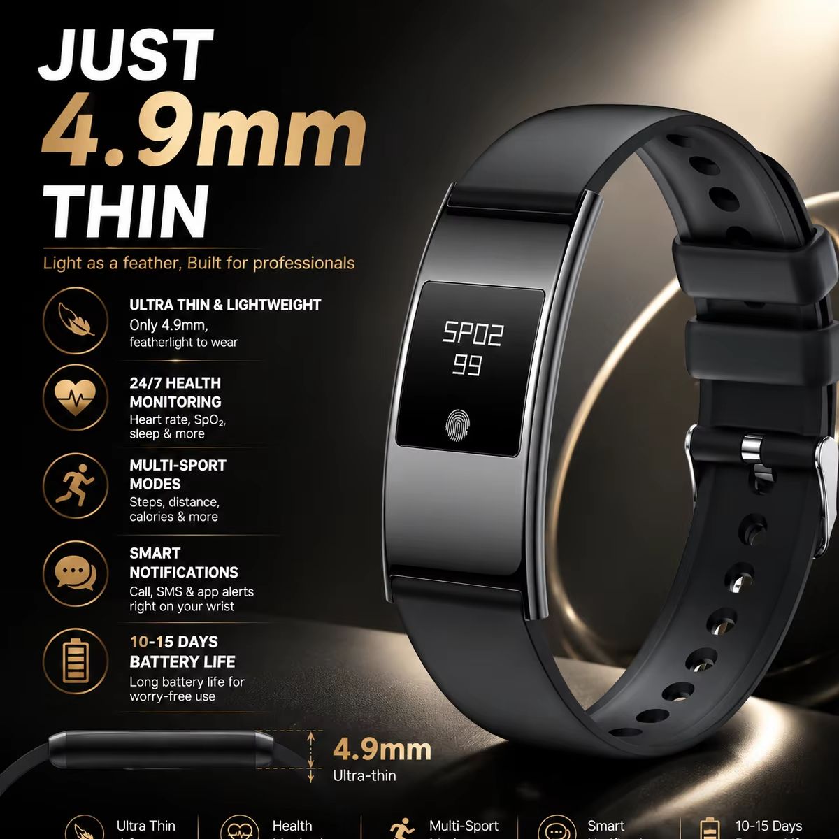 Relógio Inteligente Ultra-Fino - Smartwatch Stylish Watches For Women avaliação e preço