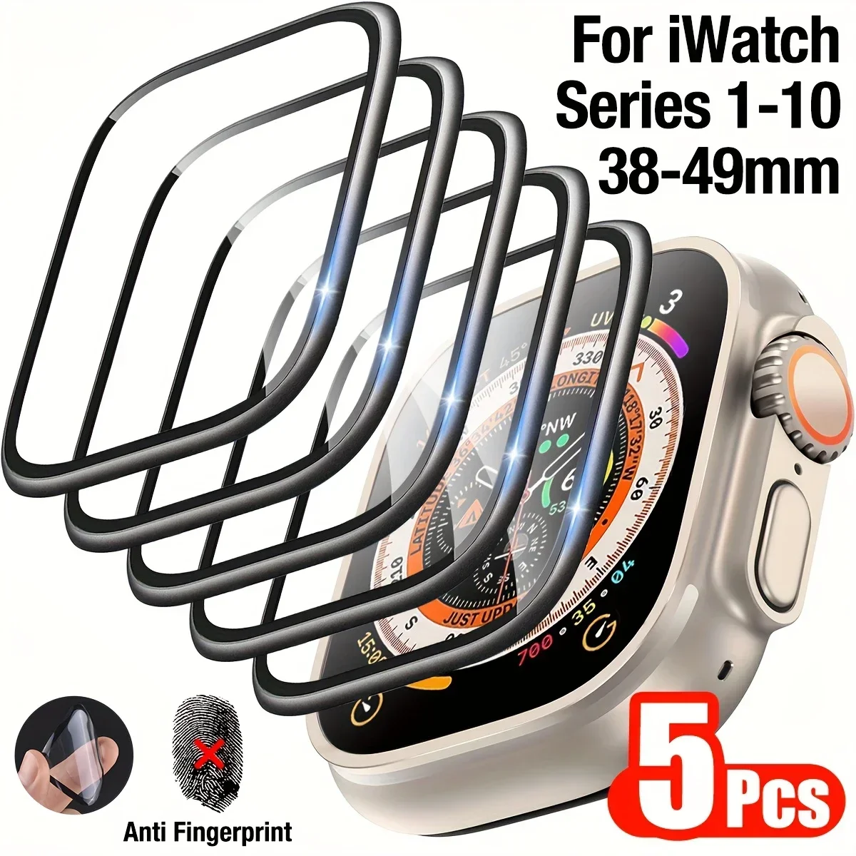 1-5 pces filme anti-risco para - Smart Watch Screen Protector avaliação e preço
