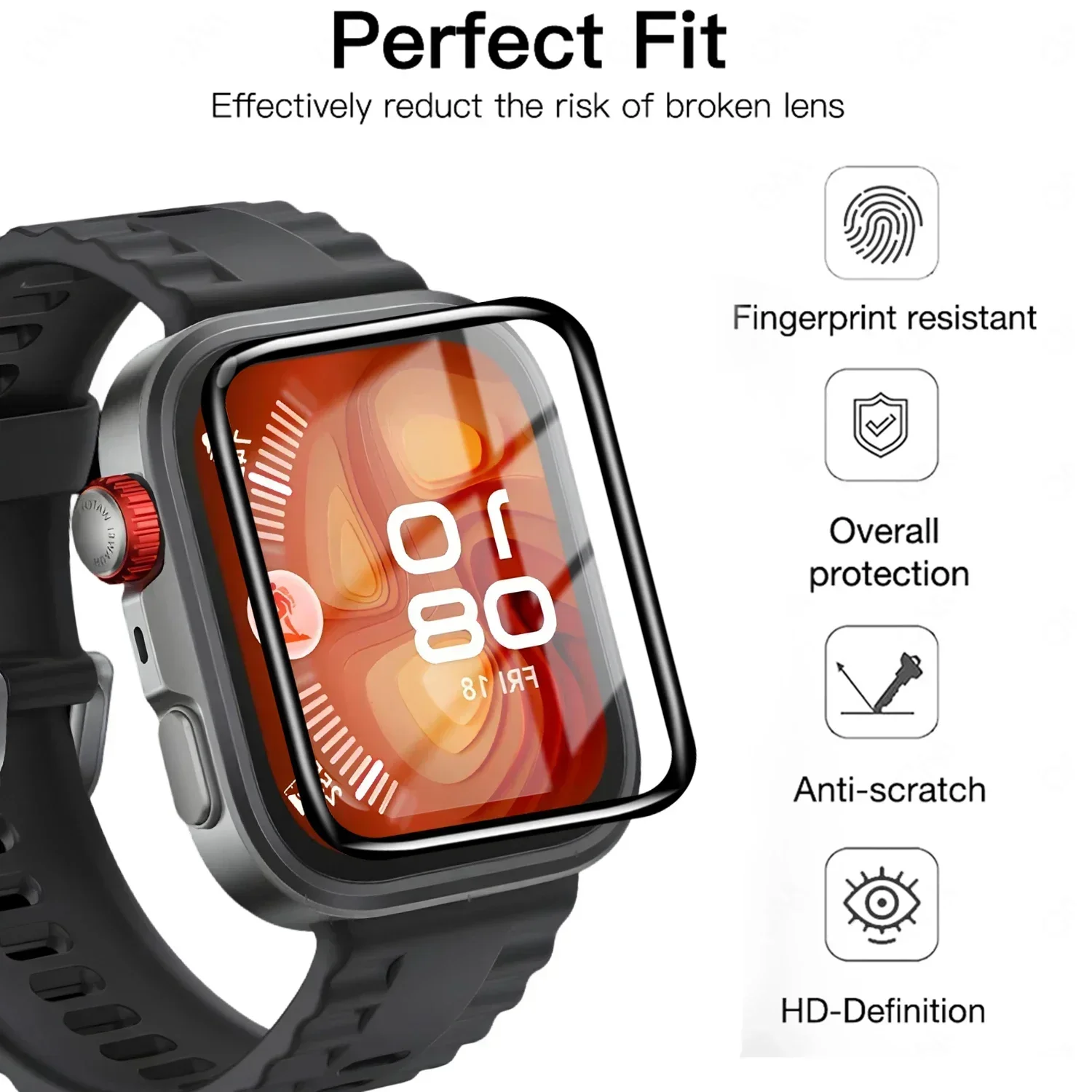 5 pçs filme temperado para hua - Smartwatch Watch Huawei avaliação e preço